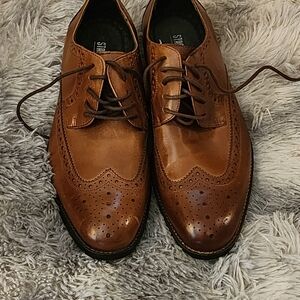 Stacy Adams Tan Leather Oxfords